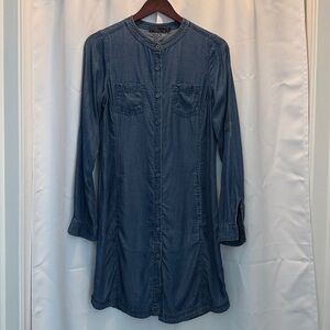 Prana chambray Long Sleeve Dress Small